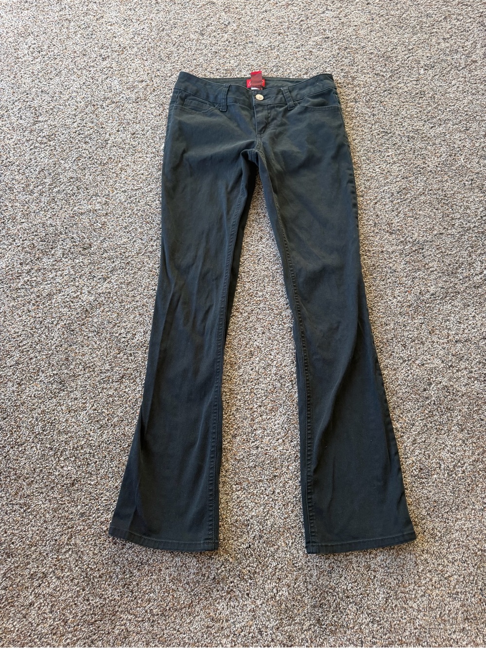 Genuine Dickies Women's Size 5 Black Low Rise Flare Pants Y2K Skater